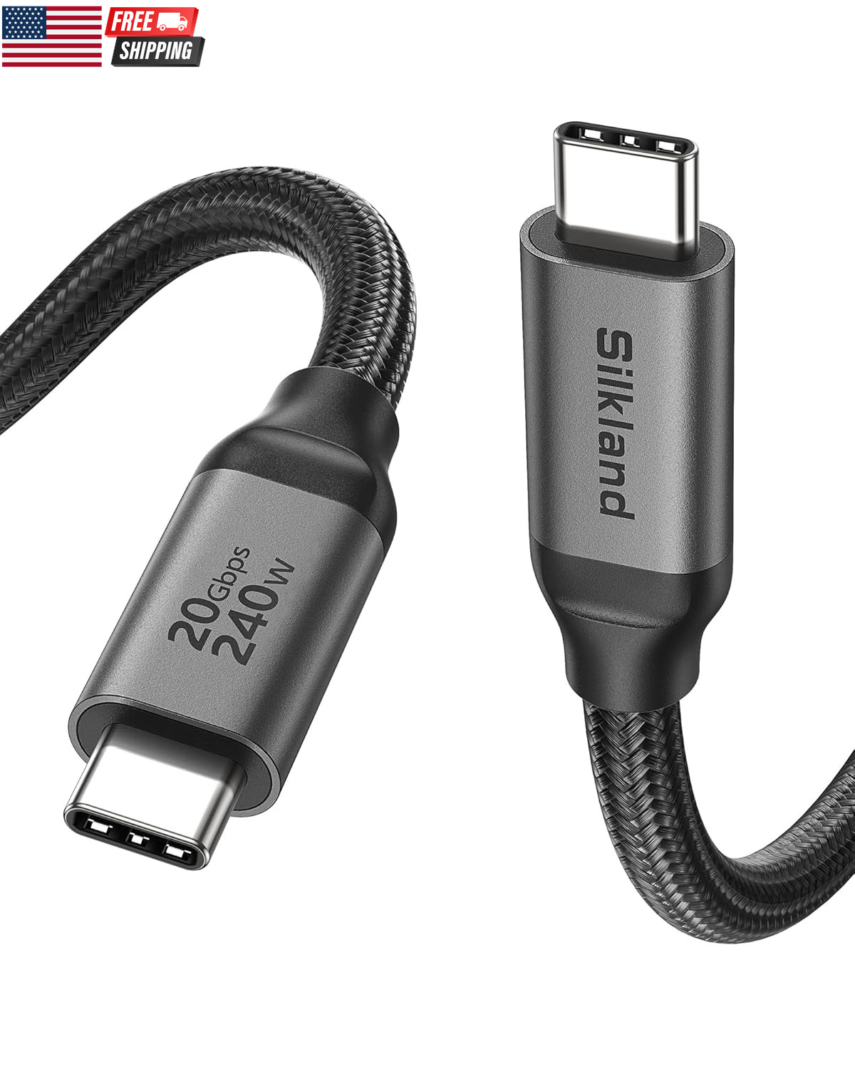 USB C Monitor Display Cable 3.3FT 4K@144Hz/60Hz, 8K USB C 3.2 Gen 2X2 Video Cabl