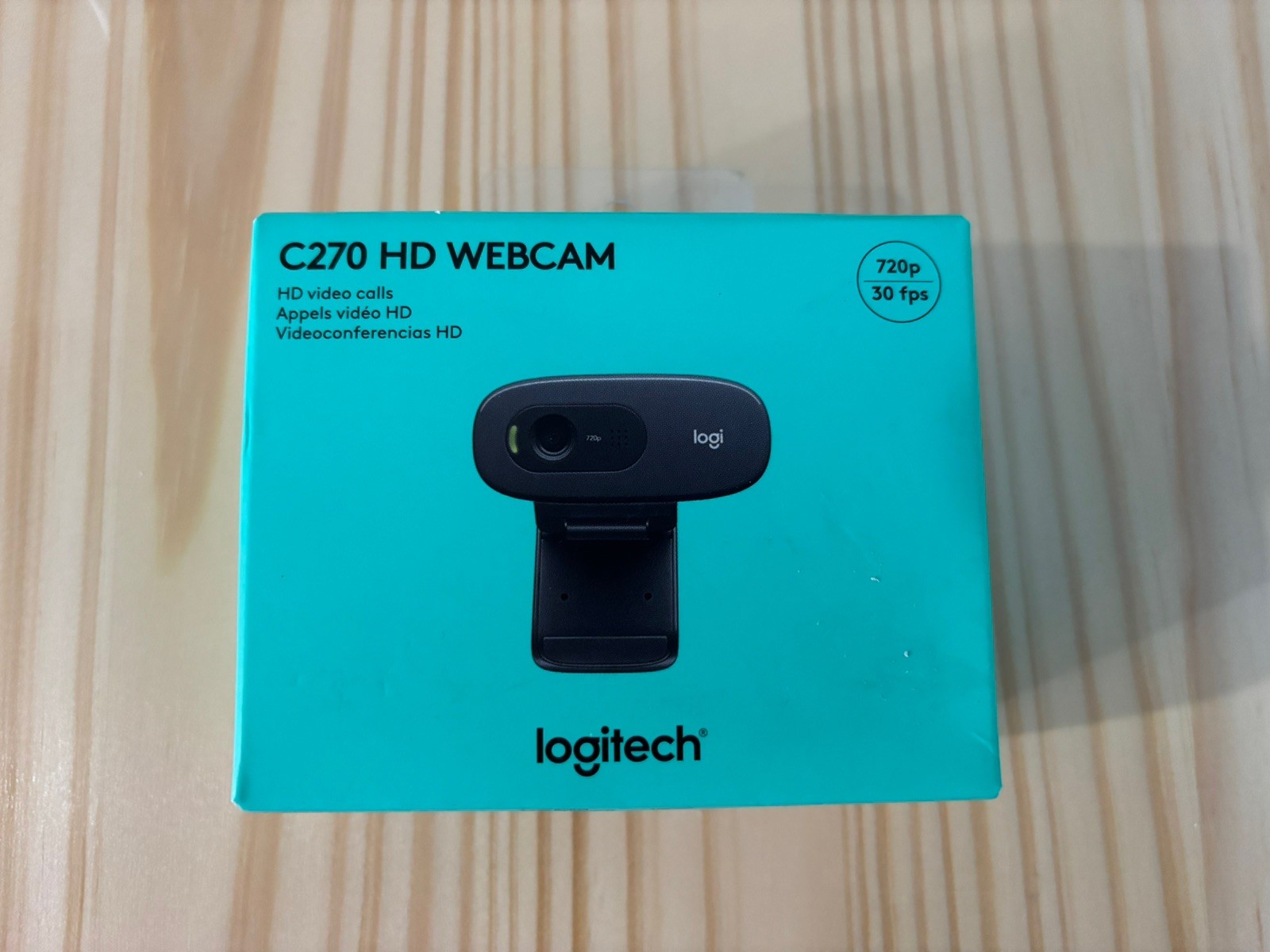 Logitech C270 HD Flexible Webcam 720p 30fps BUILT-IN Microphone FACTORY SEALED