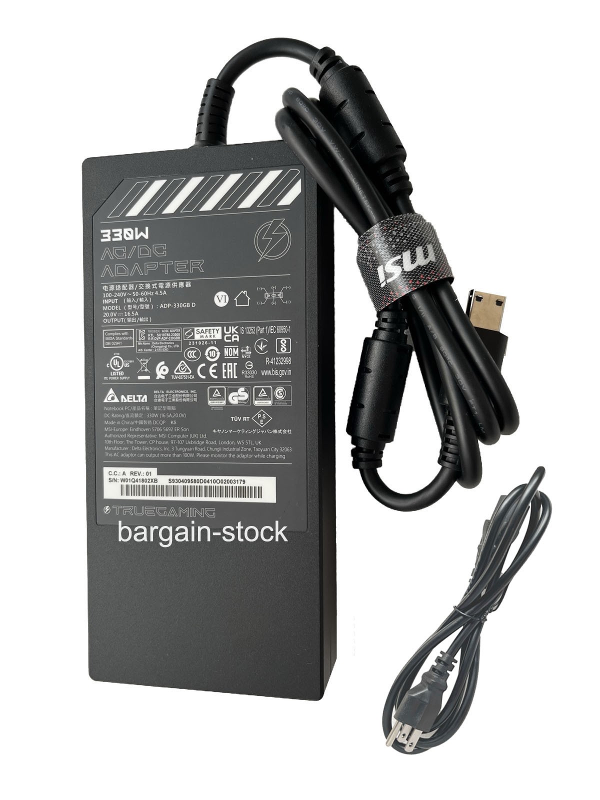 Original 330W AC Adapter Charger For MSI Raider 18 HX A14VHG-268US A14VHG-258US