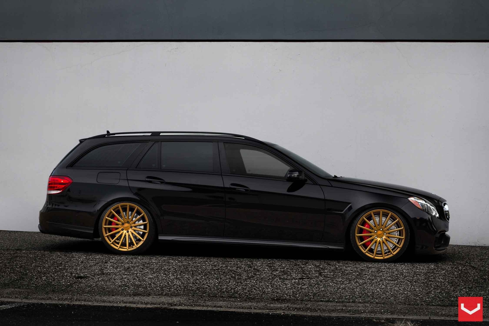 Cars vossen wheels mercedes class e tuning Desk Mat Stitched