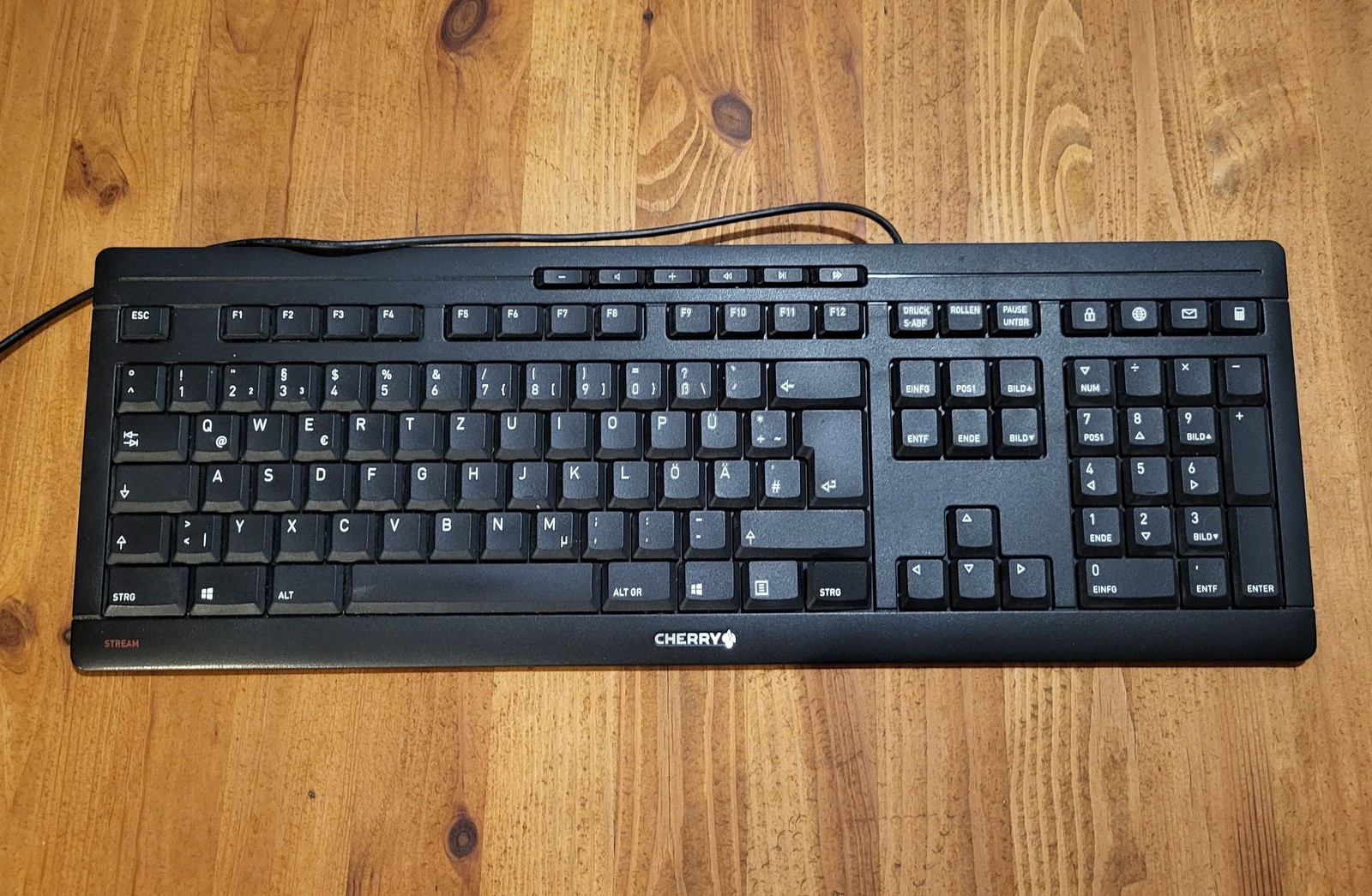 Cherry Stream JK-85 Keyboard JK-8500DE-2 German QWERTY Faulty Ctrl Cap Loose