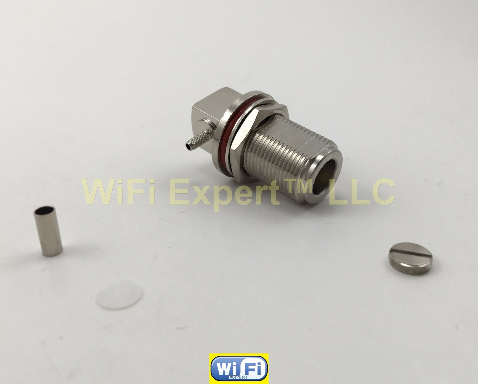N Type Female Bulkhead Right Angle Solder Crimp RG316 RG174 RG179 LMR100 Cable
