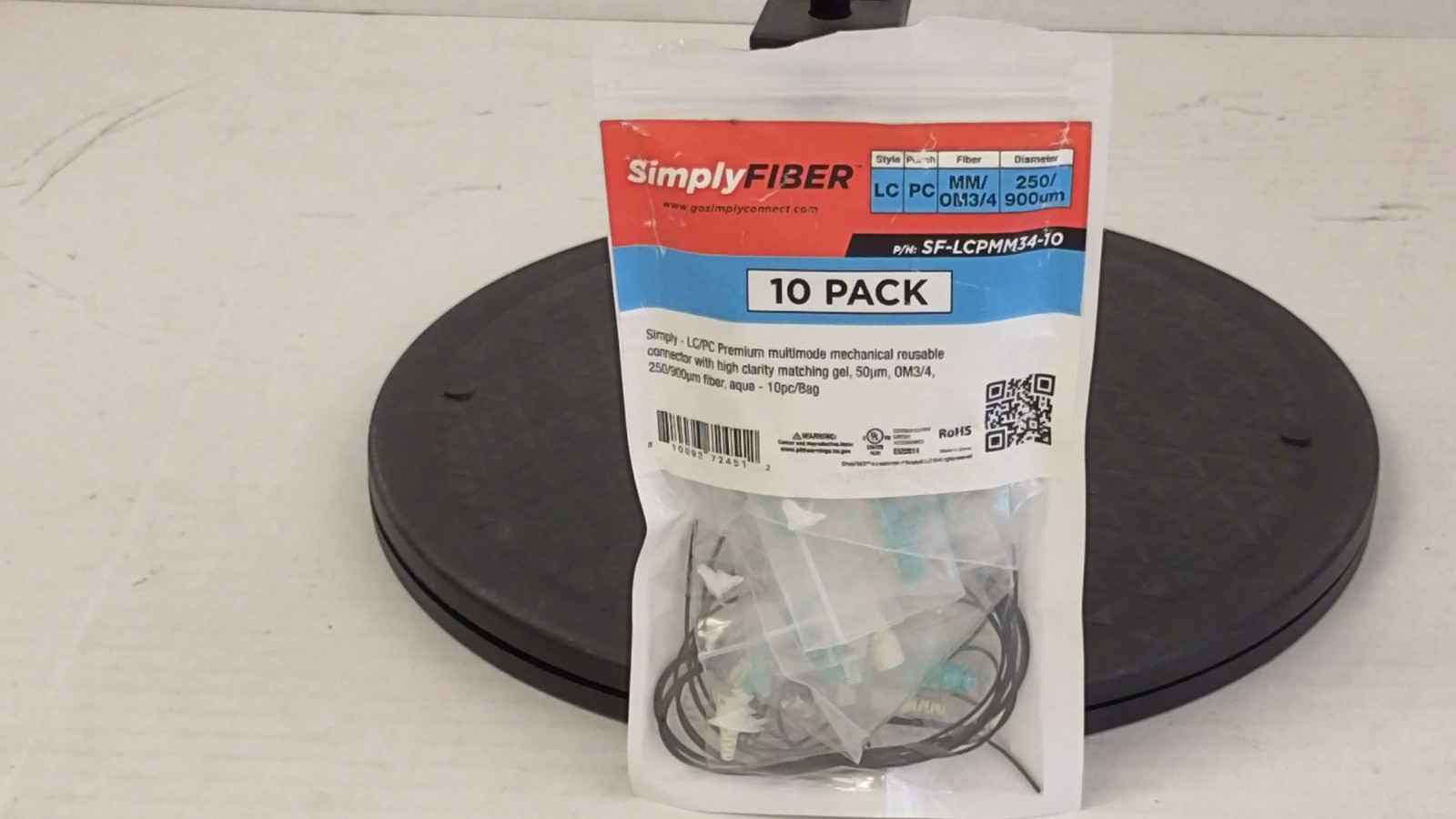 SimplyFiber SF-LCPMM34-10 Multimode mechanical reusable fiber connectors - 9 pcs