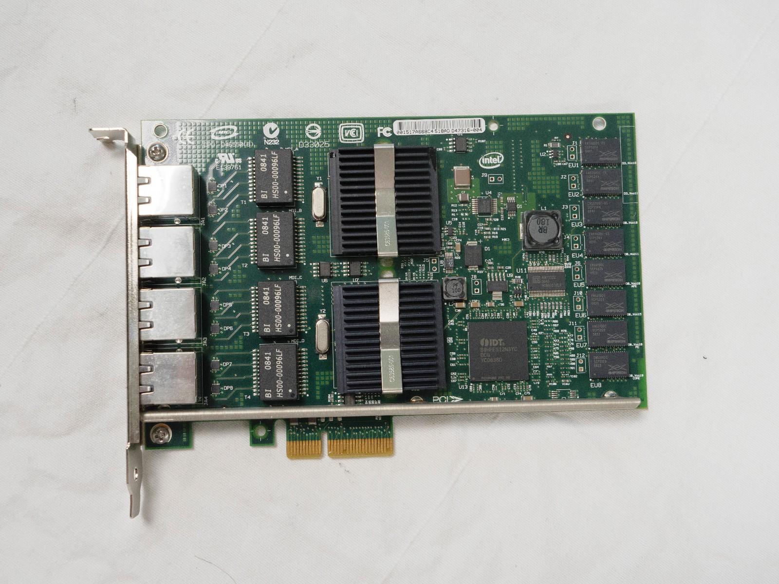 Intel EXPI9404PT Pro/1000 PT Quad Port 1GB Network Adapter 882127 Full Height