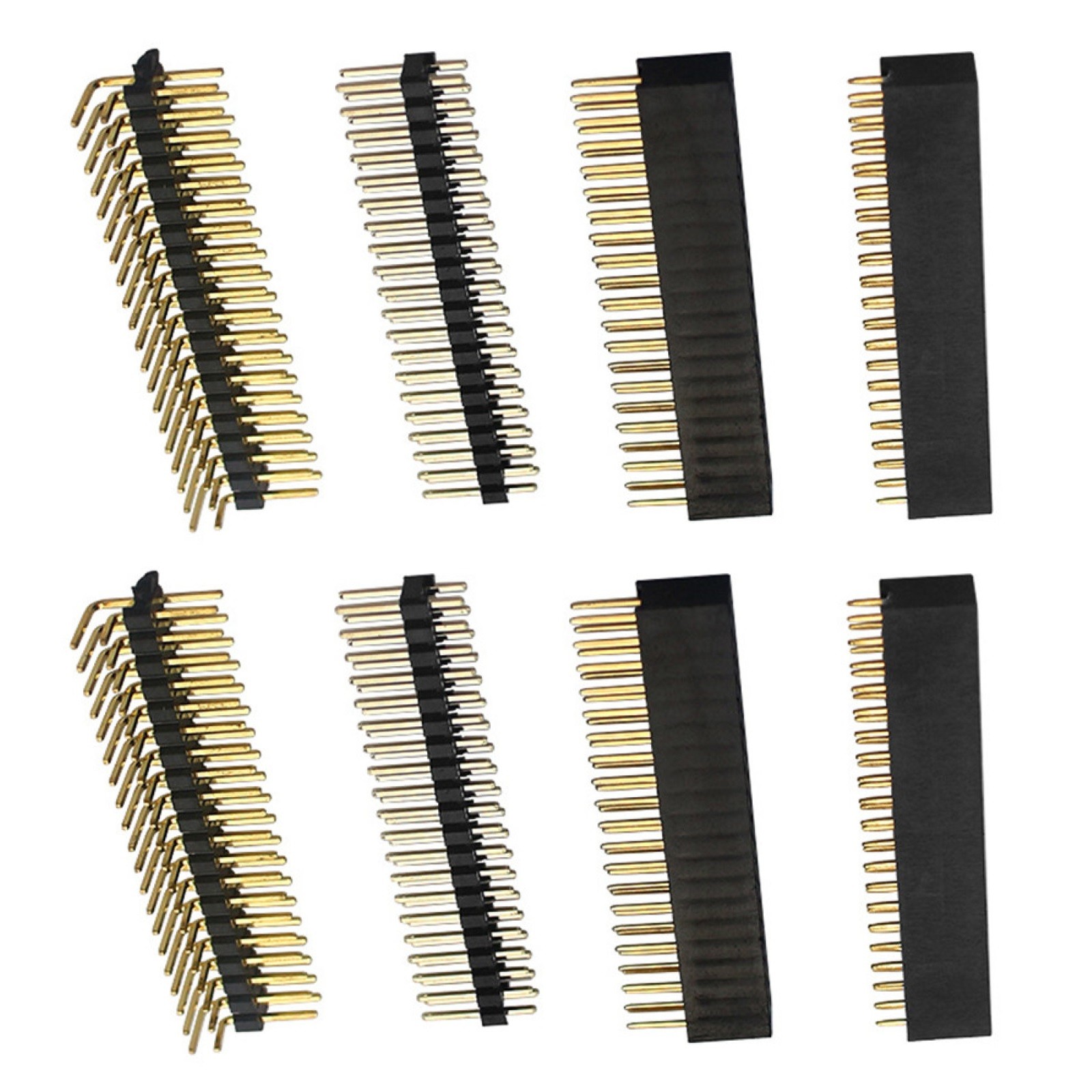 8Pcs 2x20 PIN Socket Dual Male Header Pin Connector for Raspberry Pi Zero/Zero;