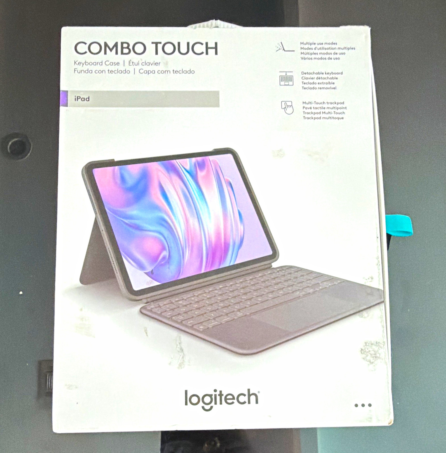 Logitech Combo Touch Gray Keyboard Folio w/ Touchpad for iPad Pro 11" (M4)