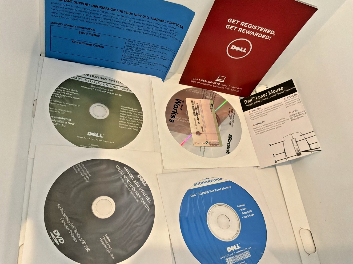 Dell Studio XPS 8100 Recovery Discs Drivers Software Manuals Media Kit OEM