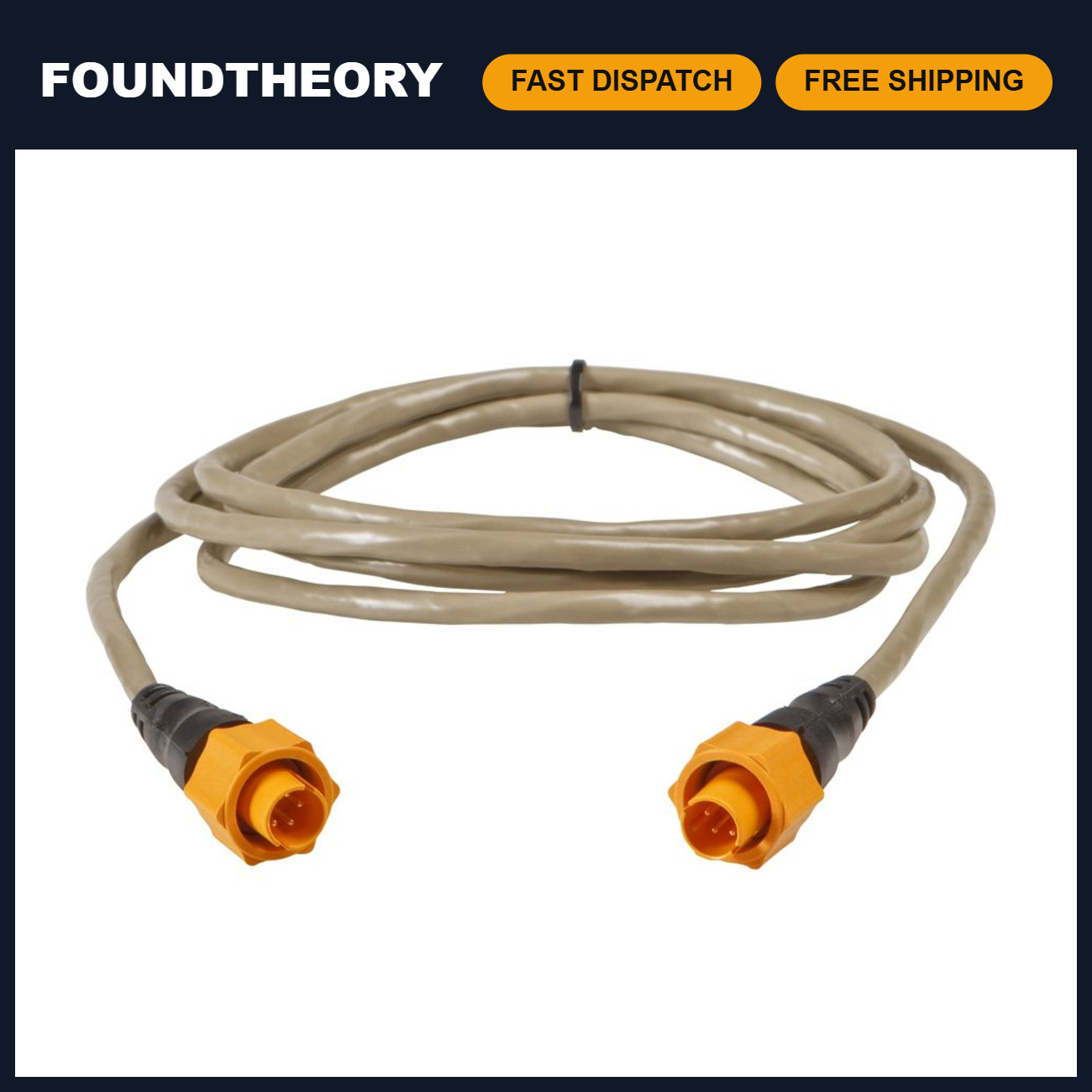 6FT Ethernet Crossover Cable - 1.82M Yellow Network Cable for Fast Data Transfer