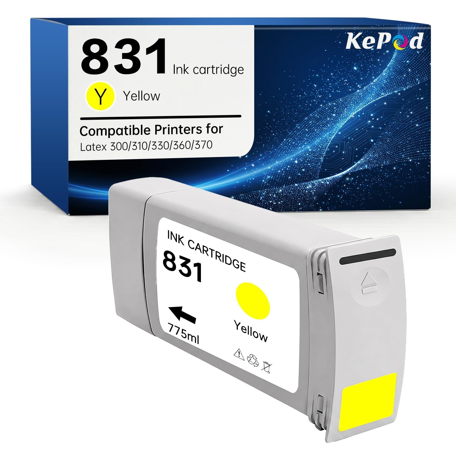 831 831A Ink Cartridge Yellow Replacement for 831Y Latex Ink Cartridge for La...
