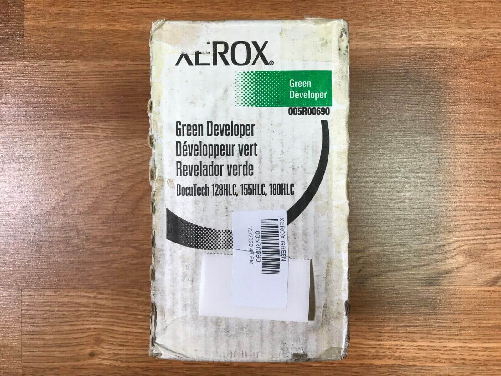 Bad Box Xerox 005R00690 Green Dev. DocuTech 128HLC/155HLC/180HLC Same Day Ship
