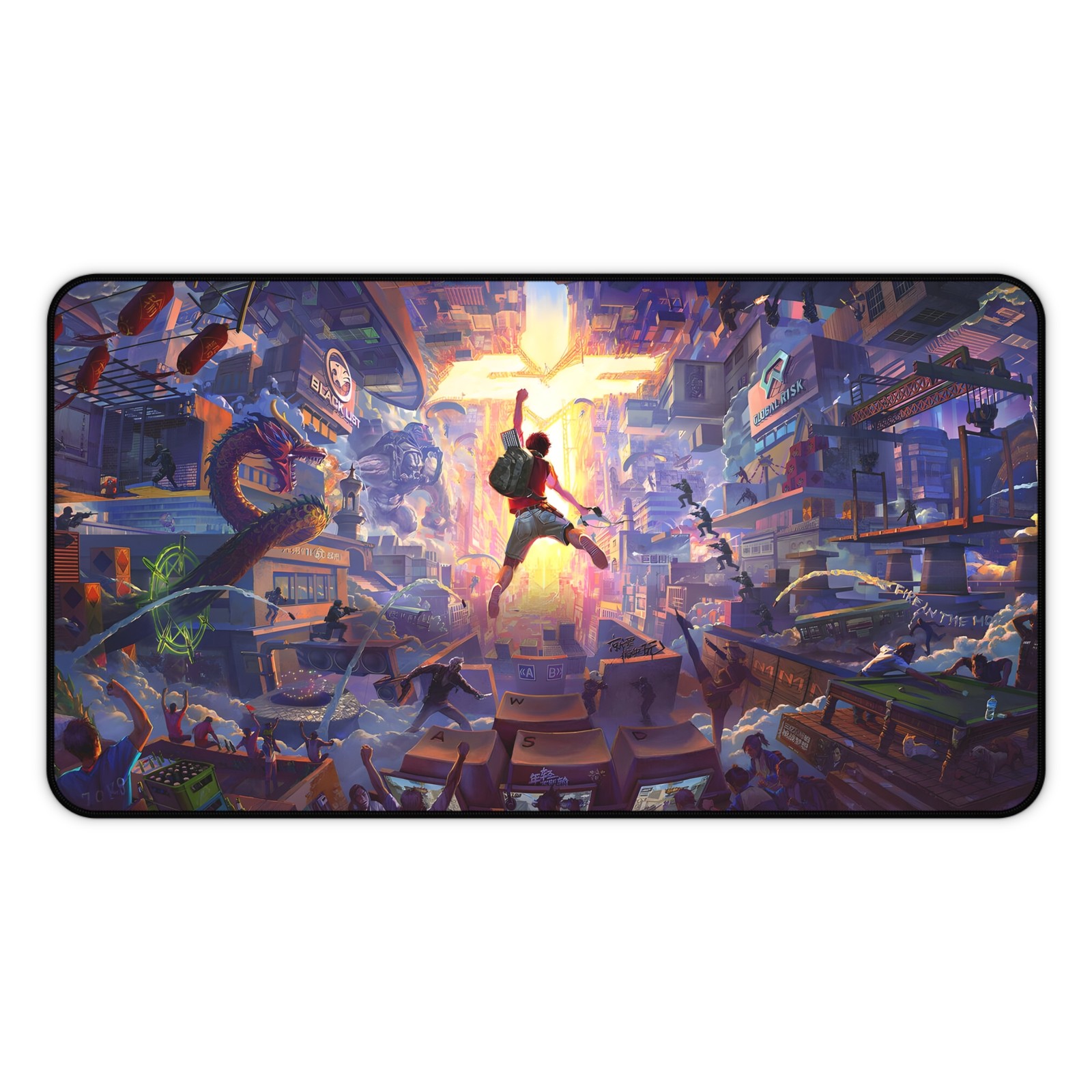 Desk Mat, Spiderman Across the Spider Verse, Mouse Pad, Office Decor, Desk
