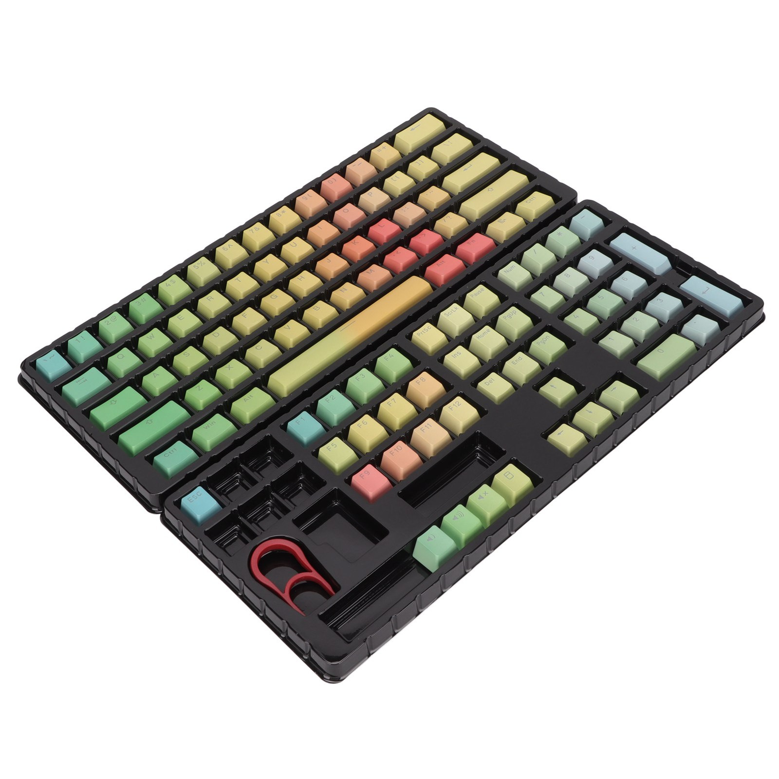 Keycaps PBT Translucent Sublimation Rainbow Gradient Mechanical 108 Keycaps VFUE