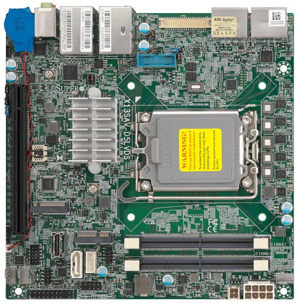 SuperMicro X13SAV-D5LVDS Motherboard - Mini ITX,LGA1700,Q670E PCH,DDR5 SODIMM