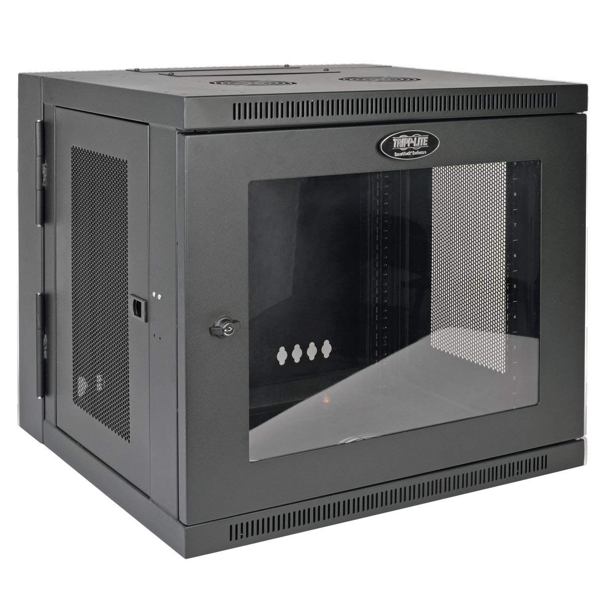 Tripp Lite SmartRack 10U Switch-Depth Rack Enclosure Cabinet with Clear Window