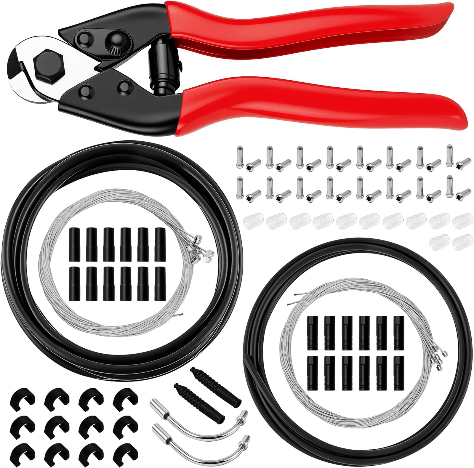 Bike Brake Cable Kit 103pcs Stainless Steel Cutter Shifter Cables