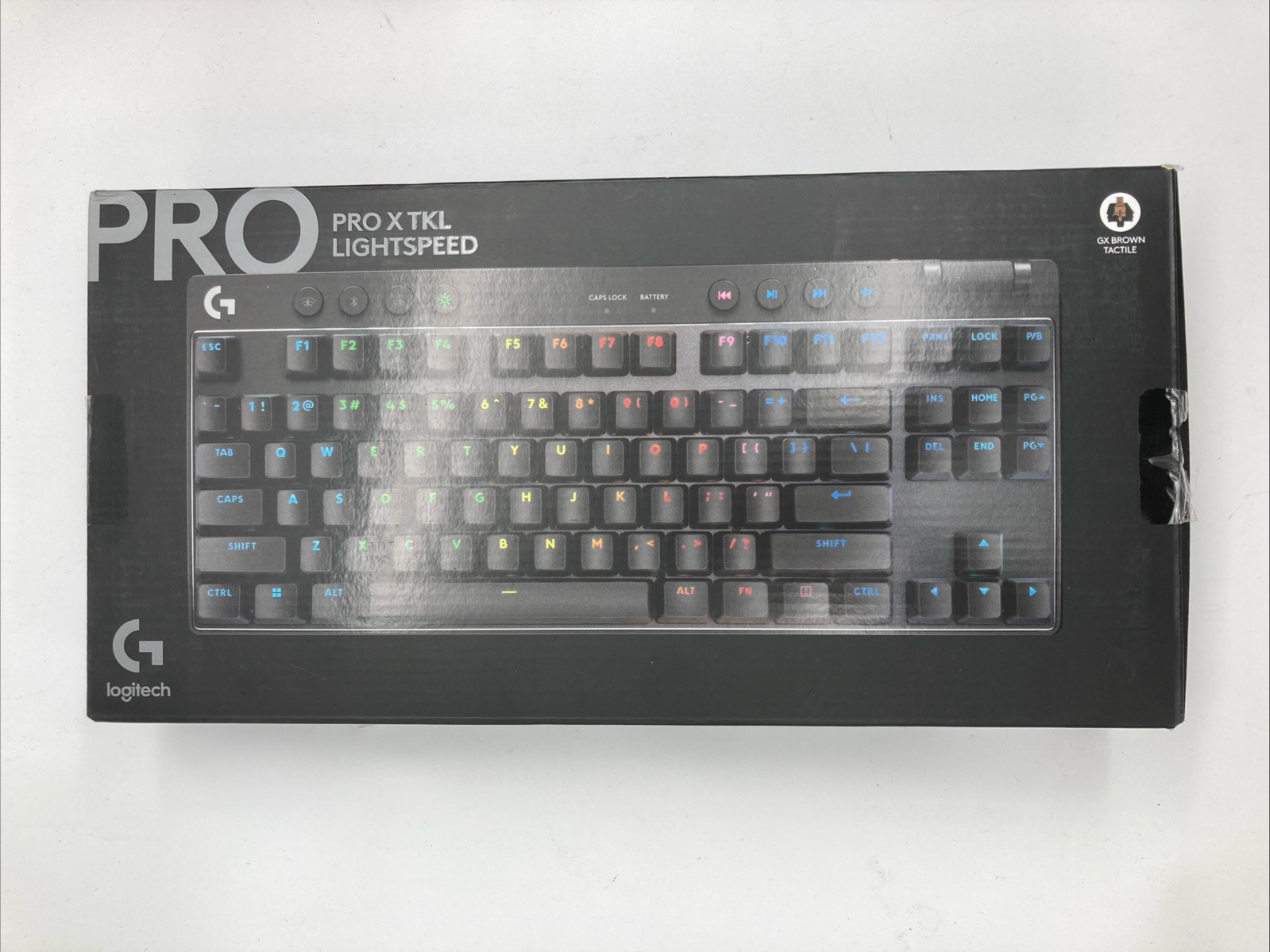 Logitech G PRO X TKL LIGHTSPEED Wireless Gaming Keyboard, Clicky, Black NOB. Mr