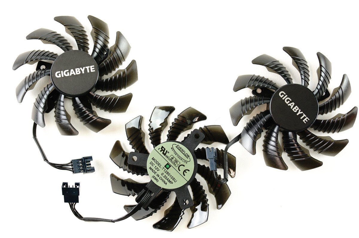 Full Set GPU Fans 75mm Gigabyte 5500 5600 5700 XT Gaming T128010SU | US Selle...