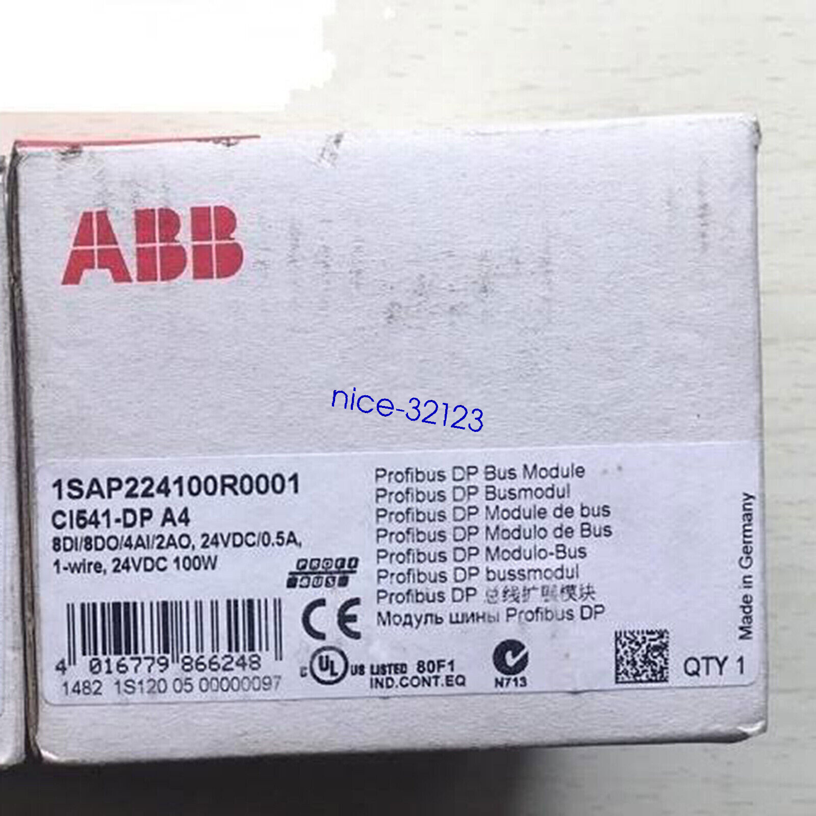 1PC New ABB 1SAP224100R0001 CI541-DP PLC Module Expedited Shipping