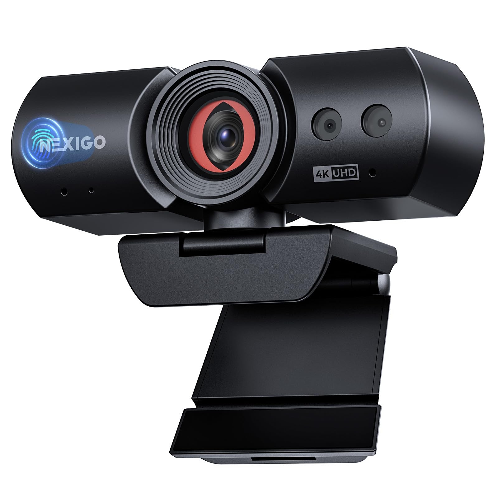 NexiGo HelloCam Ultra, 4K Webcam with Windows Hello Facial Recognition, Auto ...