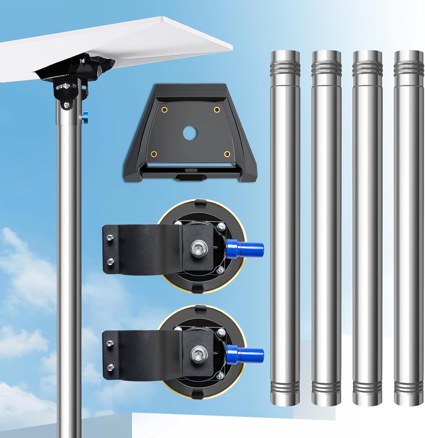 Starlink Gen3 Pole Mount ,Starlink RV Mounting Kit with Vacuum Suction Cup Mount