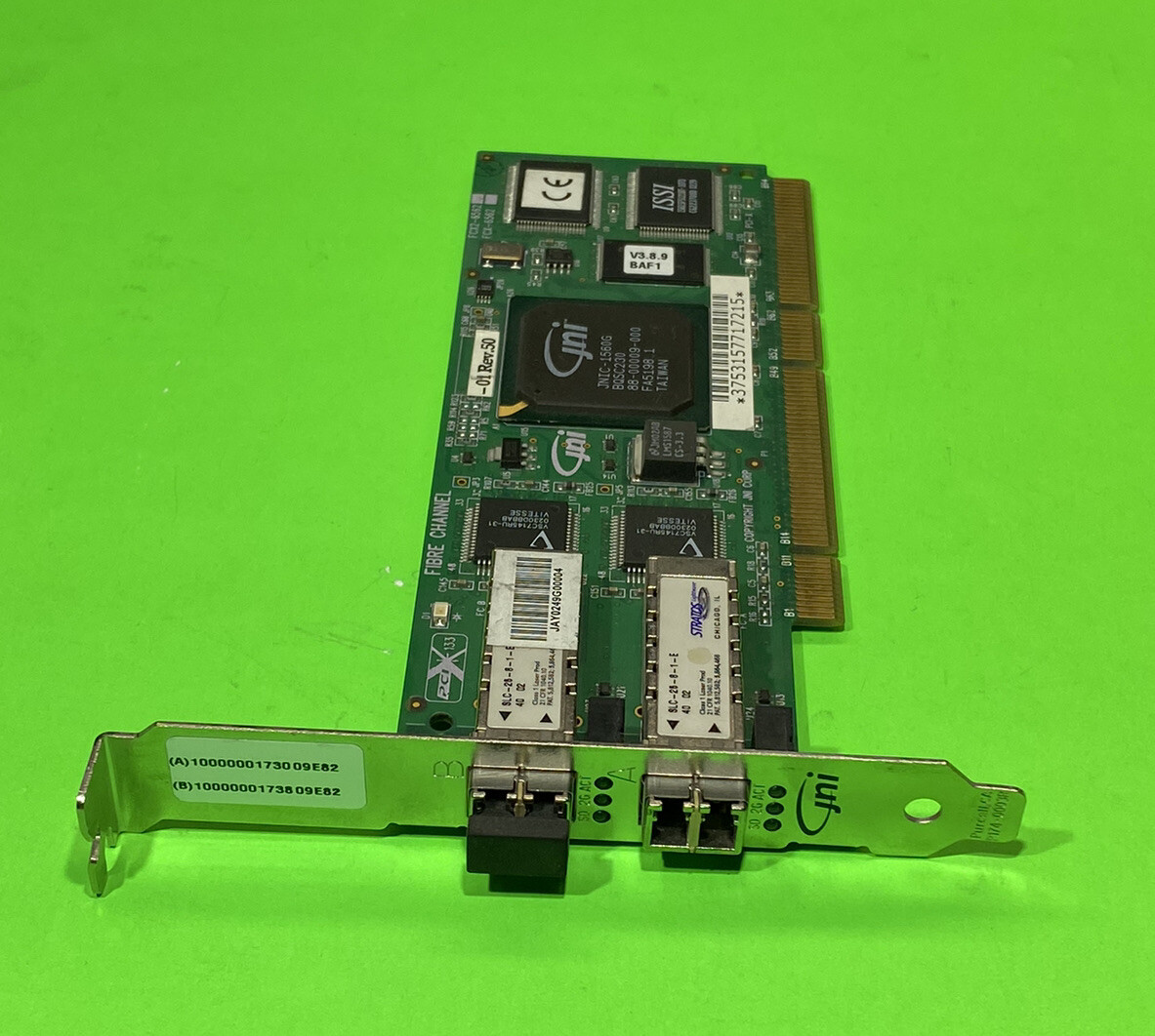 Sun 375-3157 2Gb PCI Dual FC Host Adapter SG-XPCI2FC-JF2 V210 / V240 / V440