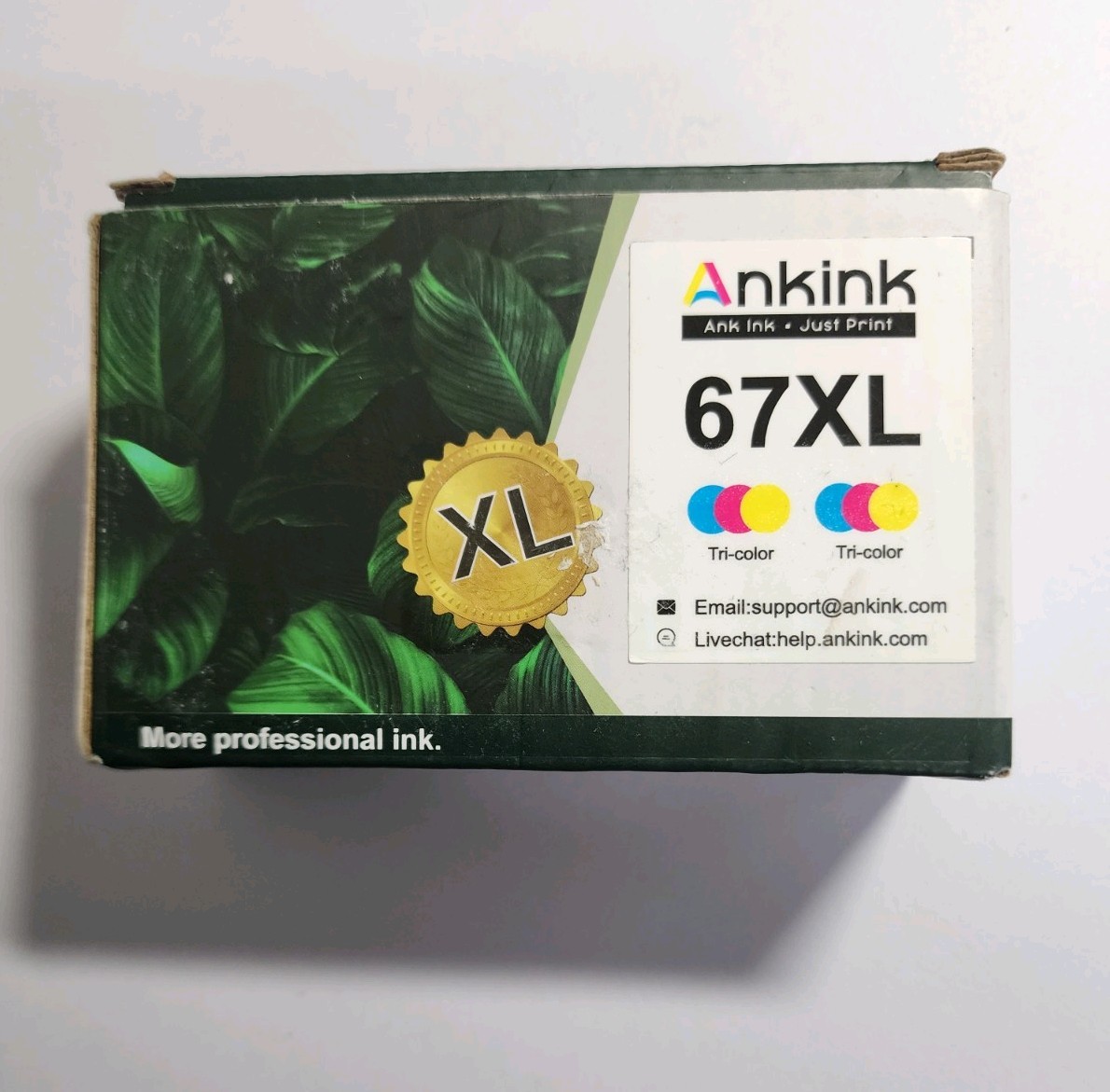 Ankink 67XL Compatible for HP Inkjet Ink Cartridges Tri-Color Multipack