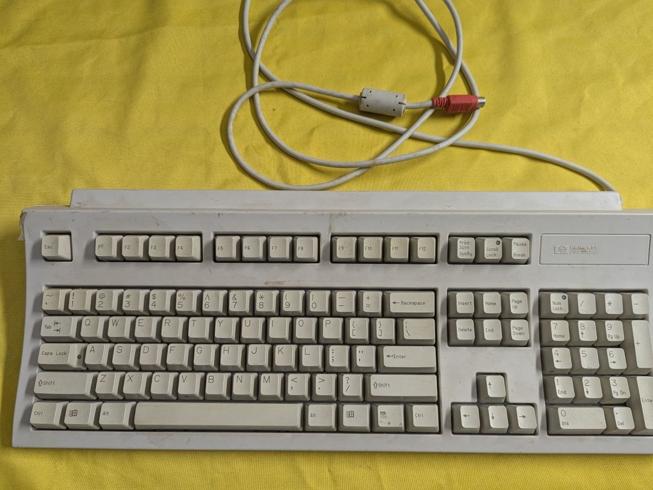 HP 5182-5521 Wired PS/2 Computer Keyboard Hewlett Packard TC