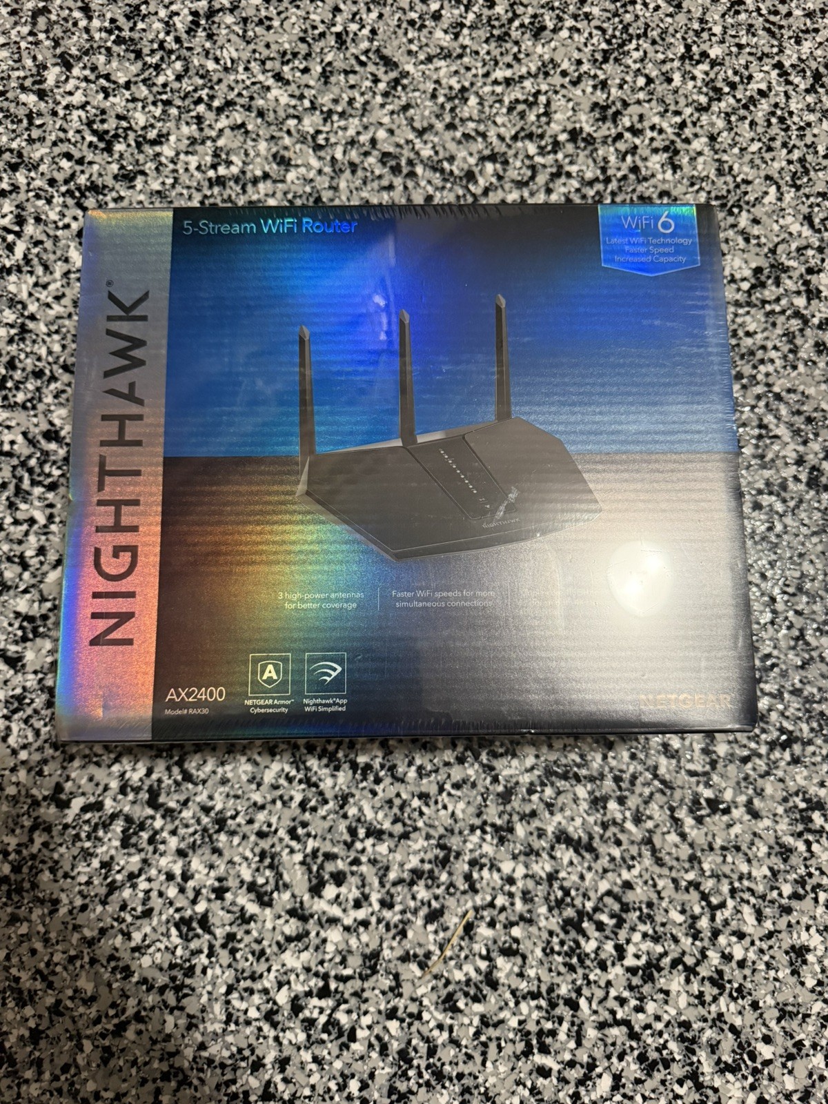 Netgear Nighthawk RAX30-100NAS AX2400 5-Stream WiFi Dual-Band Router New Sealed