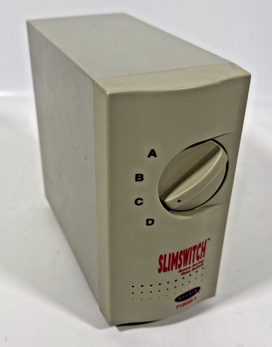 Belkin Slim F1B028V 4-Port External Manual Data Switch DB25 Beige SlimSwitch