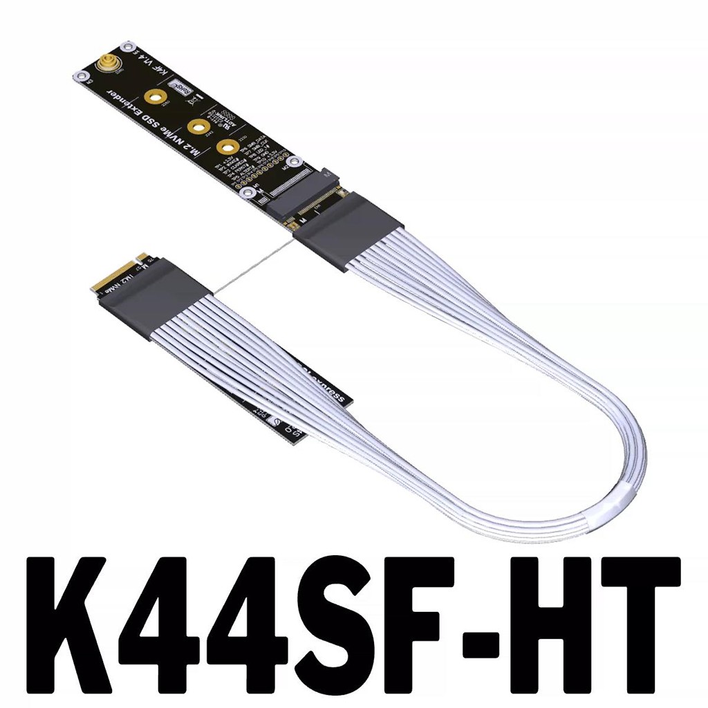 ADT-LINK M.2 NVMe SSD Extension Cable Supports 22110 , PCIe 5.0 Gen5 High-Speed