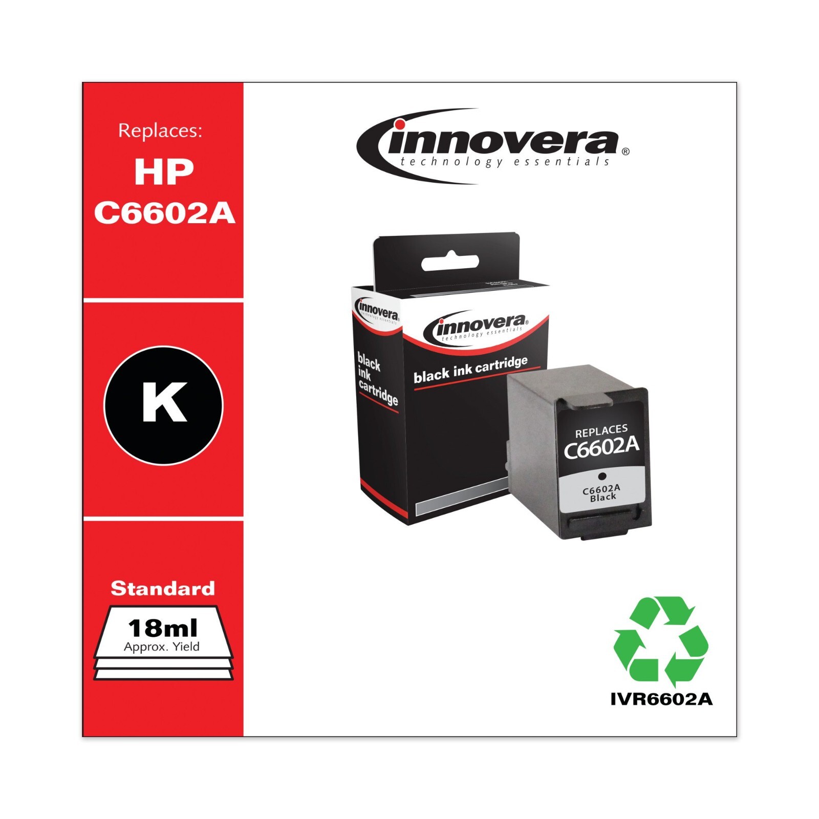 Innovera Black Ink Cartridge IVR-6602A HP C660A Brand New HP Addmaster IJ 6000