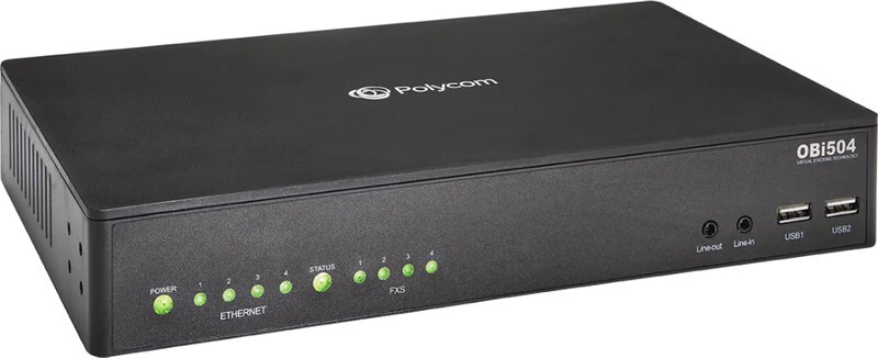 Polycom OBi504 ATA with 4 FXS Ports