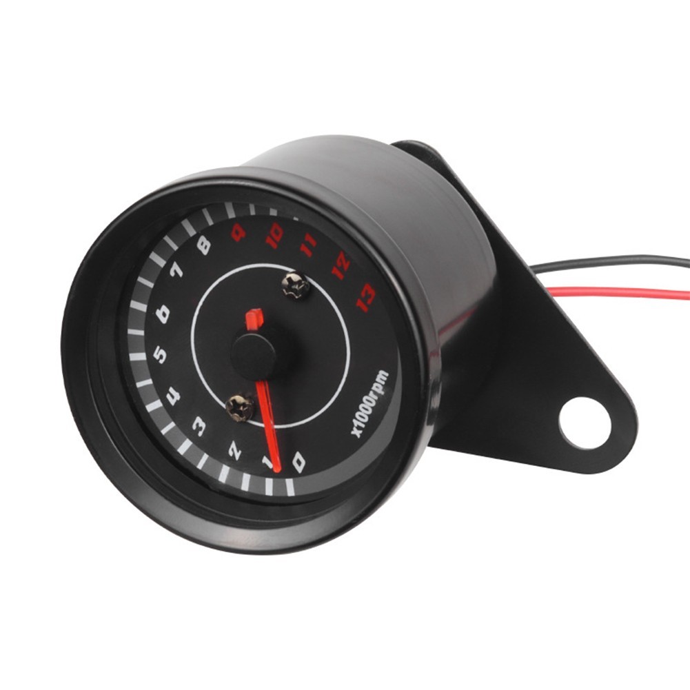 Compact Motorcycle Tachometer LED Backlit Display Gauge For All Models