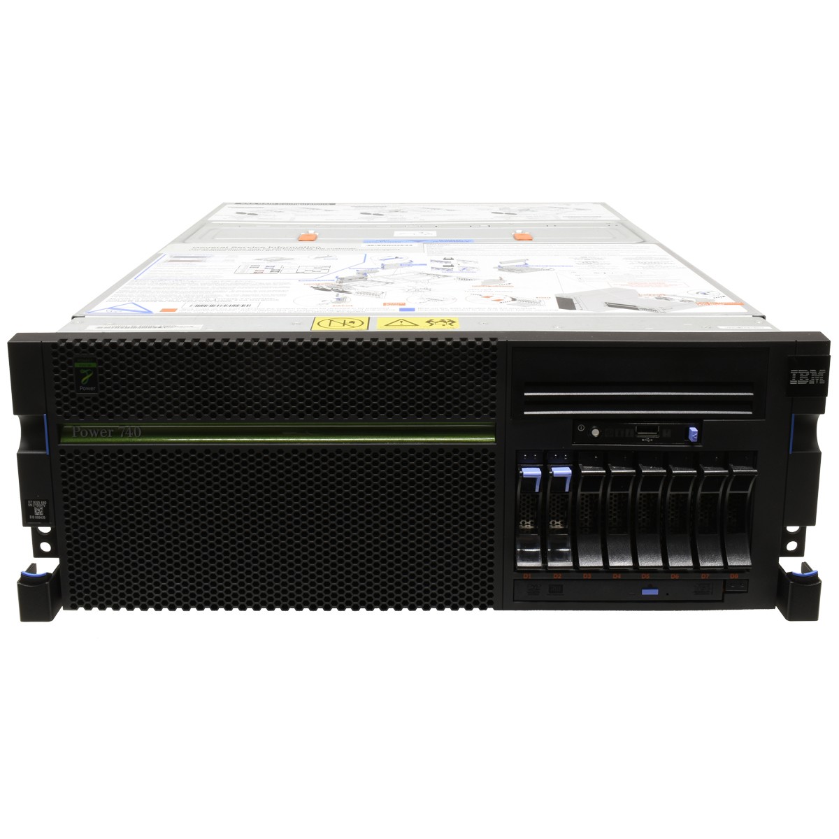 IBM Power 740 Server 2x Power7 CPU 4.20GHz 256GB RAM PC3 8x SFF 2.5