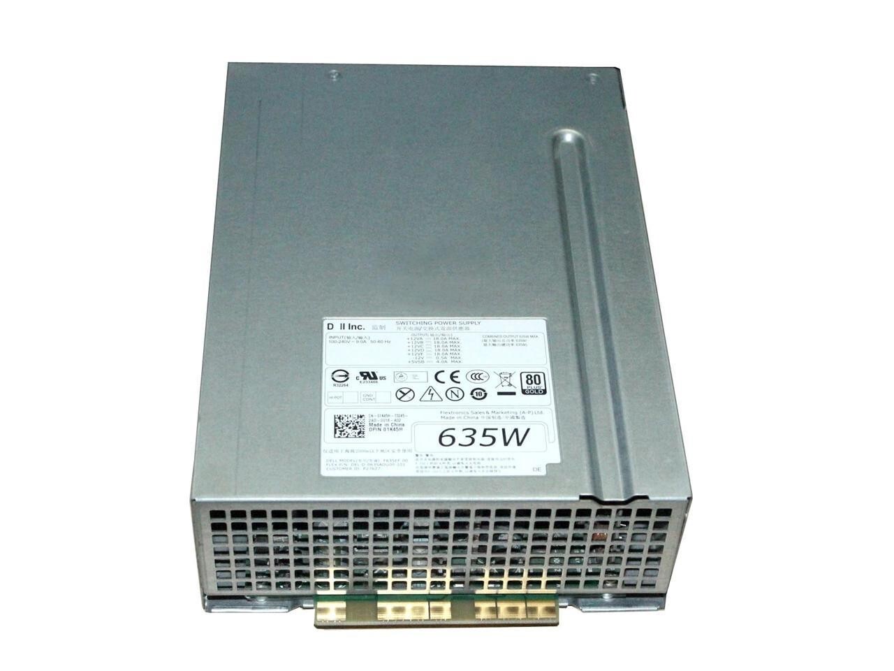 Dell NVC7F Precision T3600 Power Supply 635W D635EF-00 CN-0NVC7F 0NVC7F TESTED