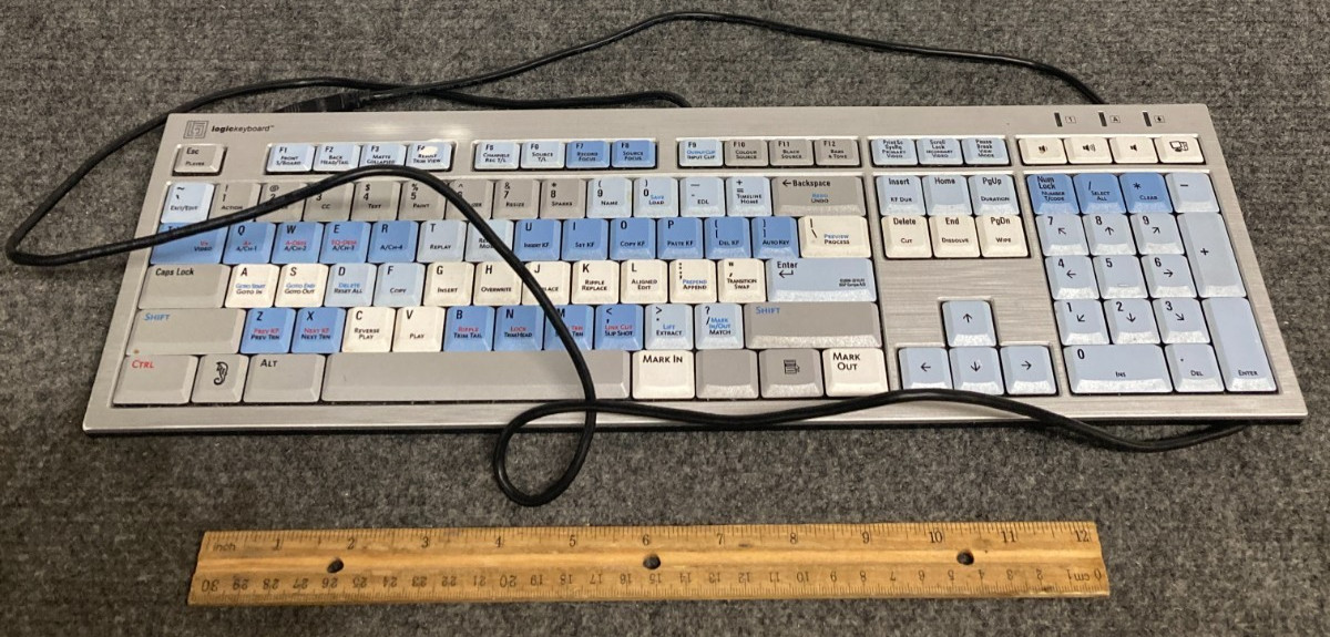 Logickeyboard LXH-JME7596H Media Composer Wired Keyboard