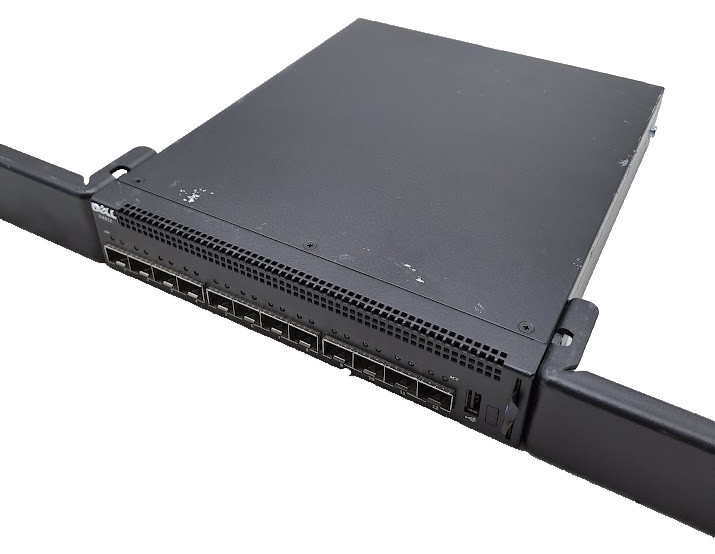 Dell Networking X4012 Compact 12-Port Switch w/ Rack Mounts + POWER CORD