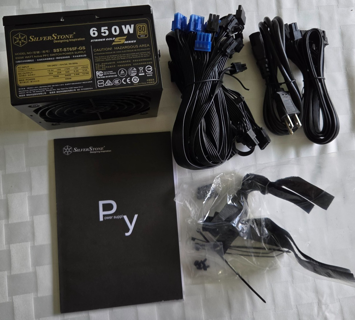 SilverStone SST-ST65F-GS v 1.1 Strider Gold S Series 80 PLUS Gold, 650W Power Su