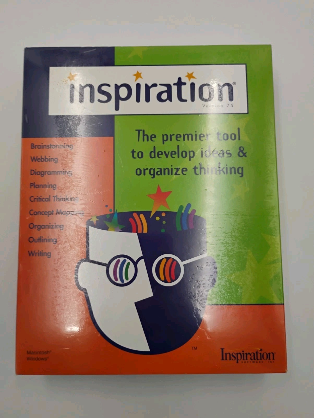 Inspiration Premier Tool To Develop Ideas Software Version 7.5 Windows/Mac New
