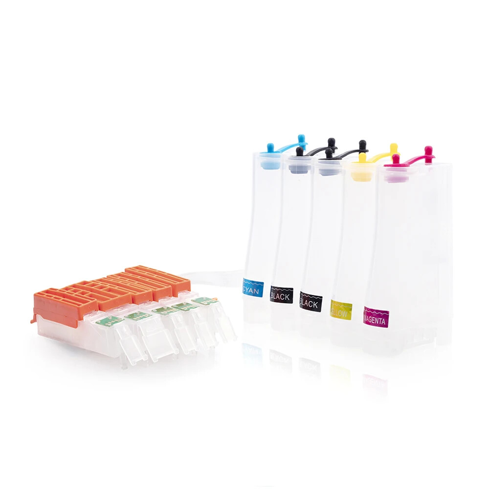 5 Colors Set Empty CISS PGI‑150 CLI‑151 Fits Canon IX6810, IP7210, MG5410, MX921