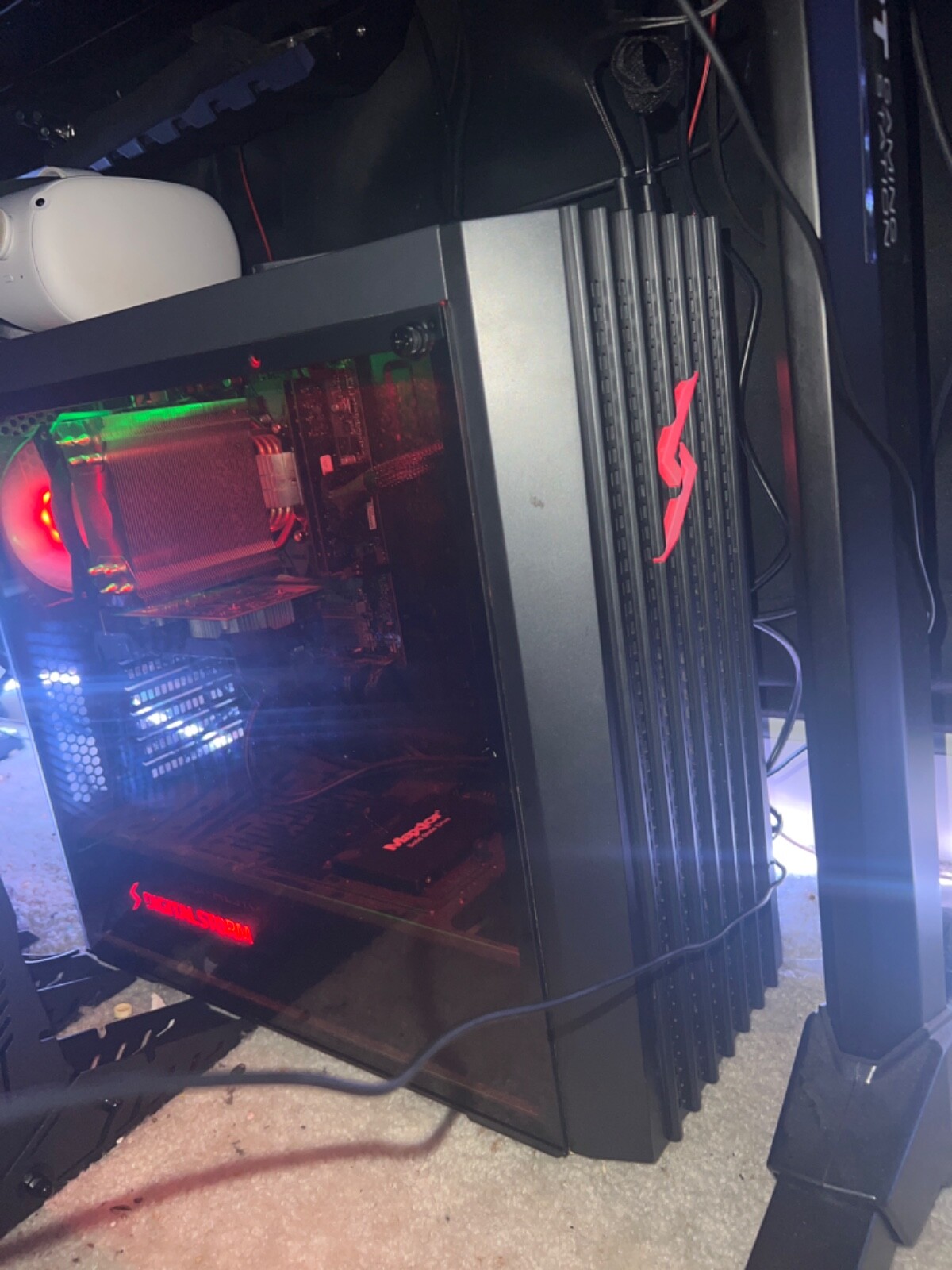 Digital Storm Gaming PC with mouse and keyboard led remote and cables include