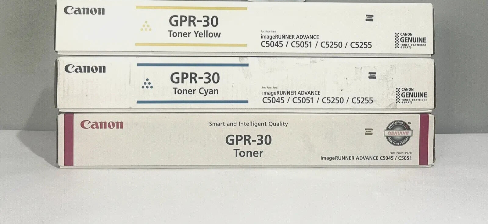 Canon GPR-30 Toner YCM 2801B003 2793B003 2797B003 For imageRUNNER C5045 Lot of 3