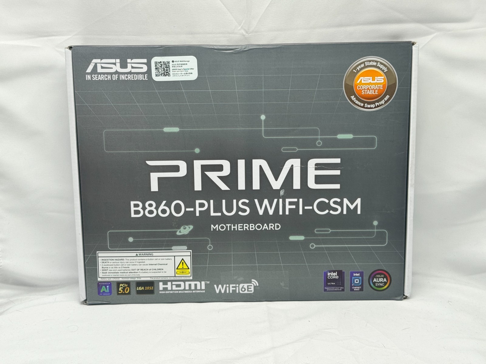 ASUS PRIME B860-PLUS WIFI-CSM LGA 1851 ATX Motherboard