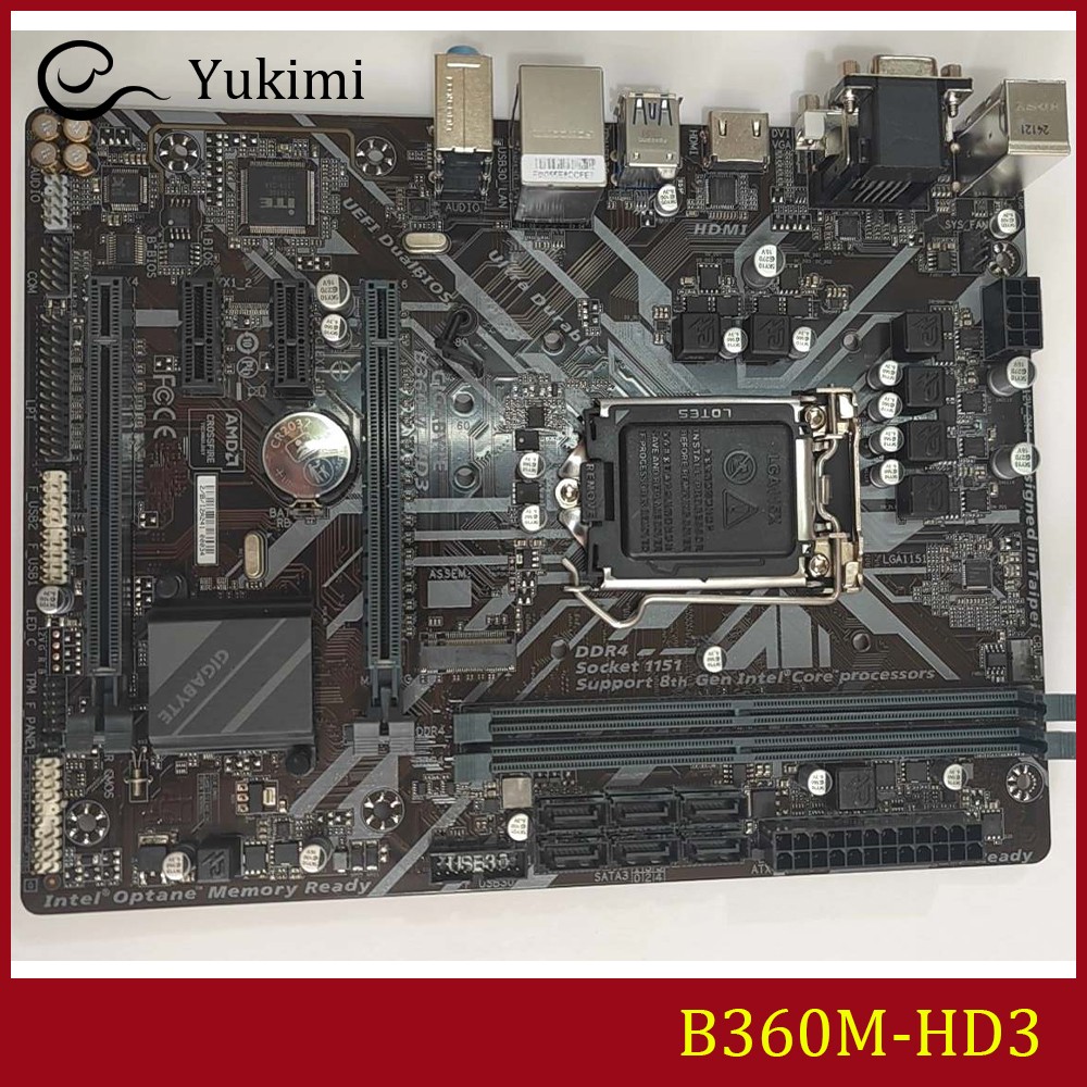 FOR GIGABYTE B360M-HD3 Ｍotherboard Test OK