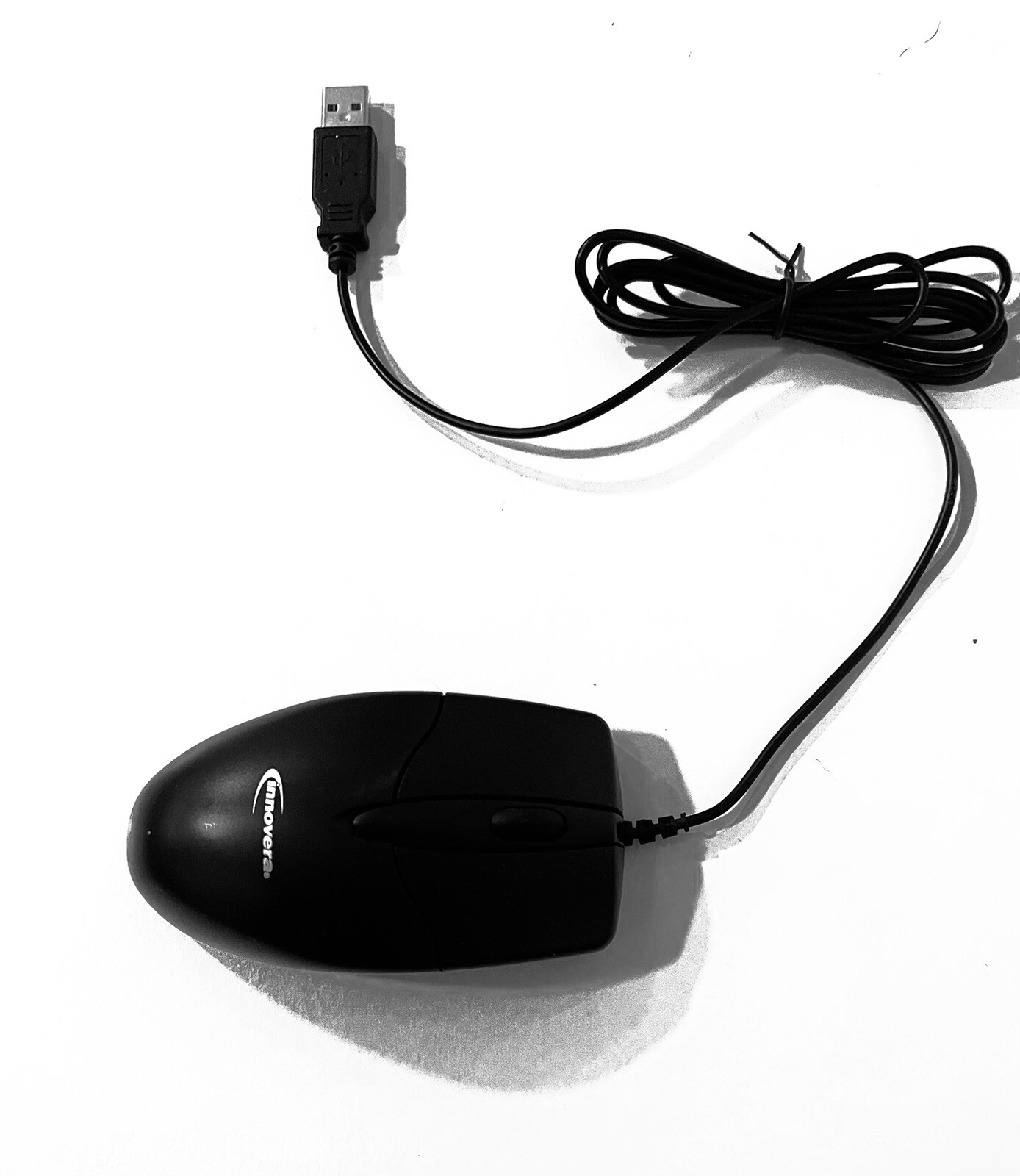Innovera Full-Size Wired Optical Mouse USB Black 61029