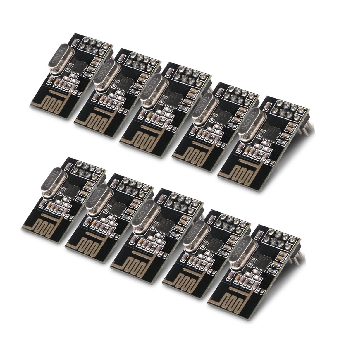 MakerFocus NRF24L01+ 2.4GHz Wireless RF Transceiver Module Arduino 10 Pack