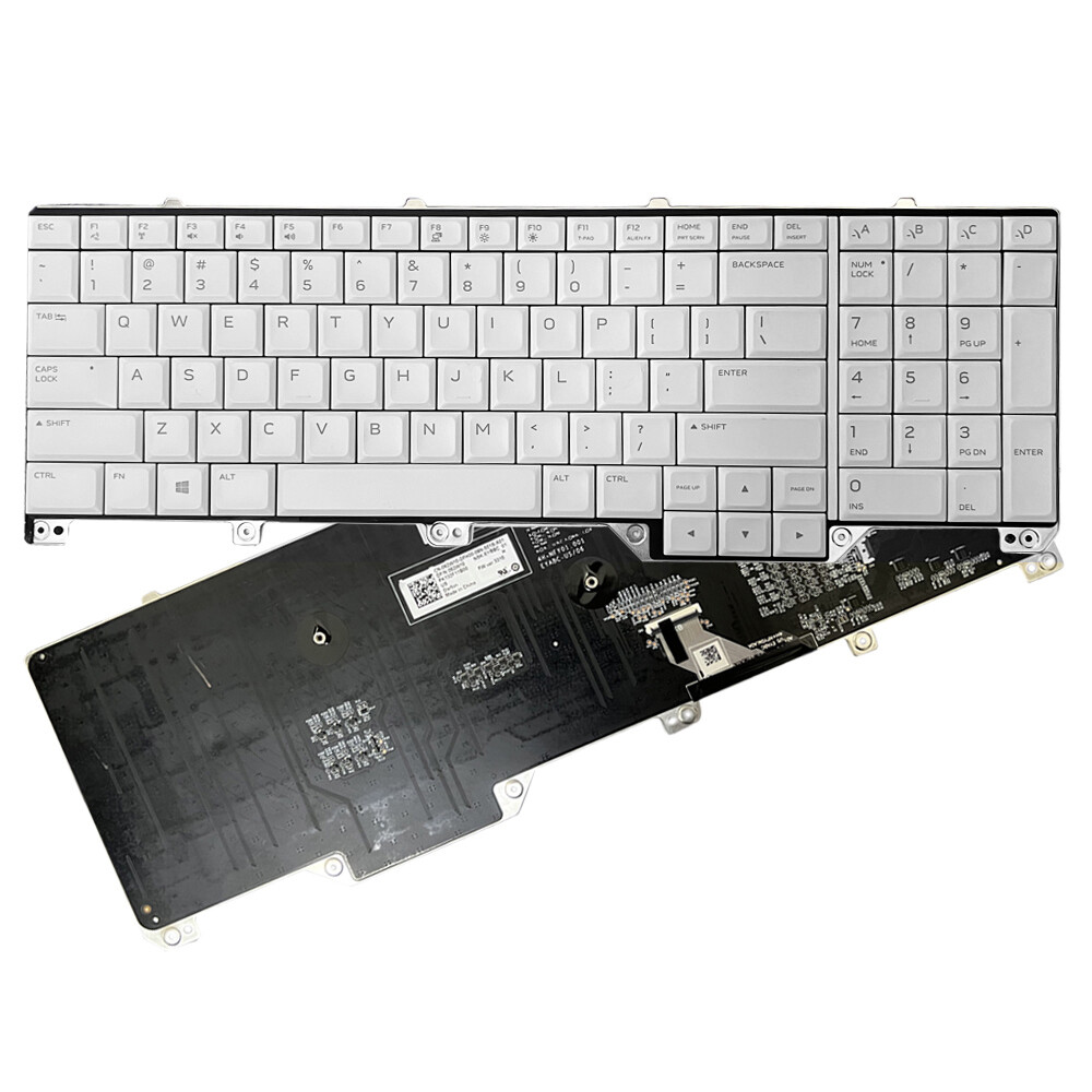 for Dell Alienware 17 R5 Area 51m 062W10 NSK-EYBBC US Keyboard With RGB Backlit 