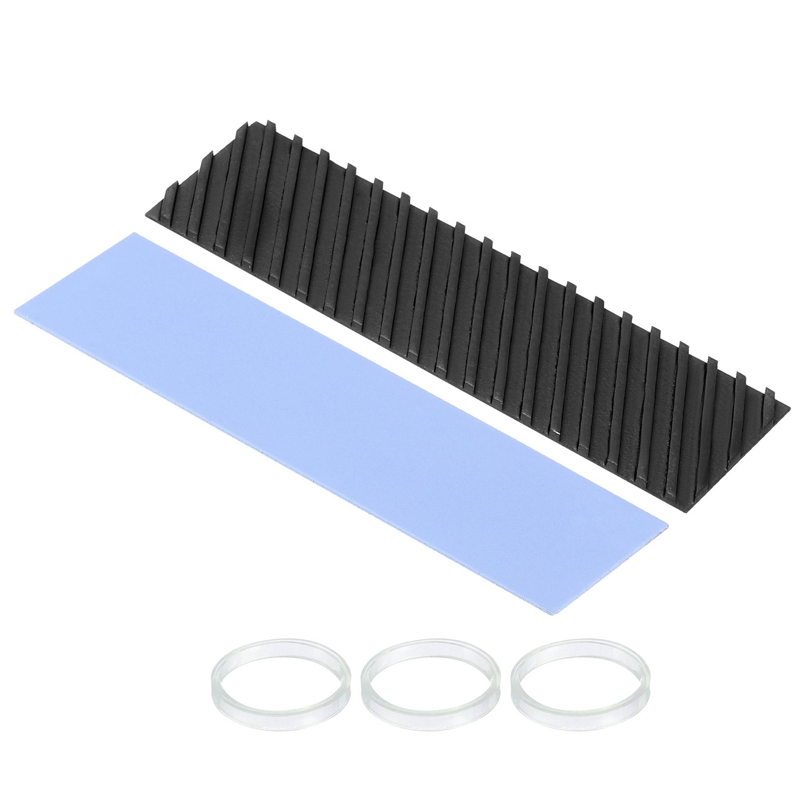 Copper Heatsink 70x20x1.5mm W Thermal Pad Rubber Ring