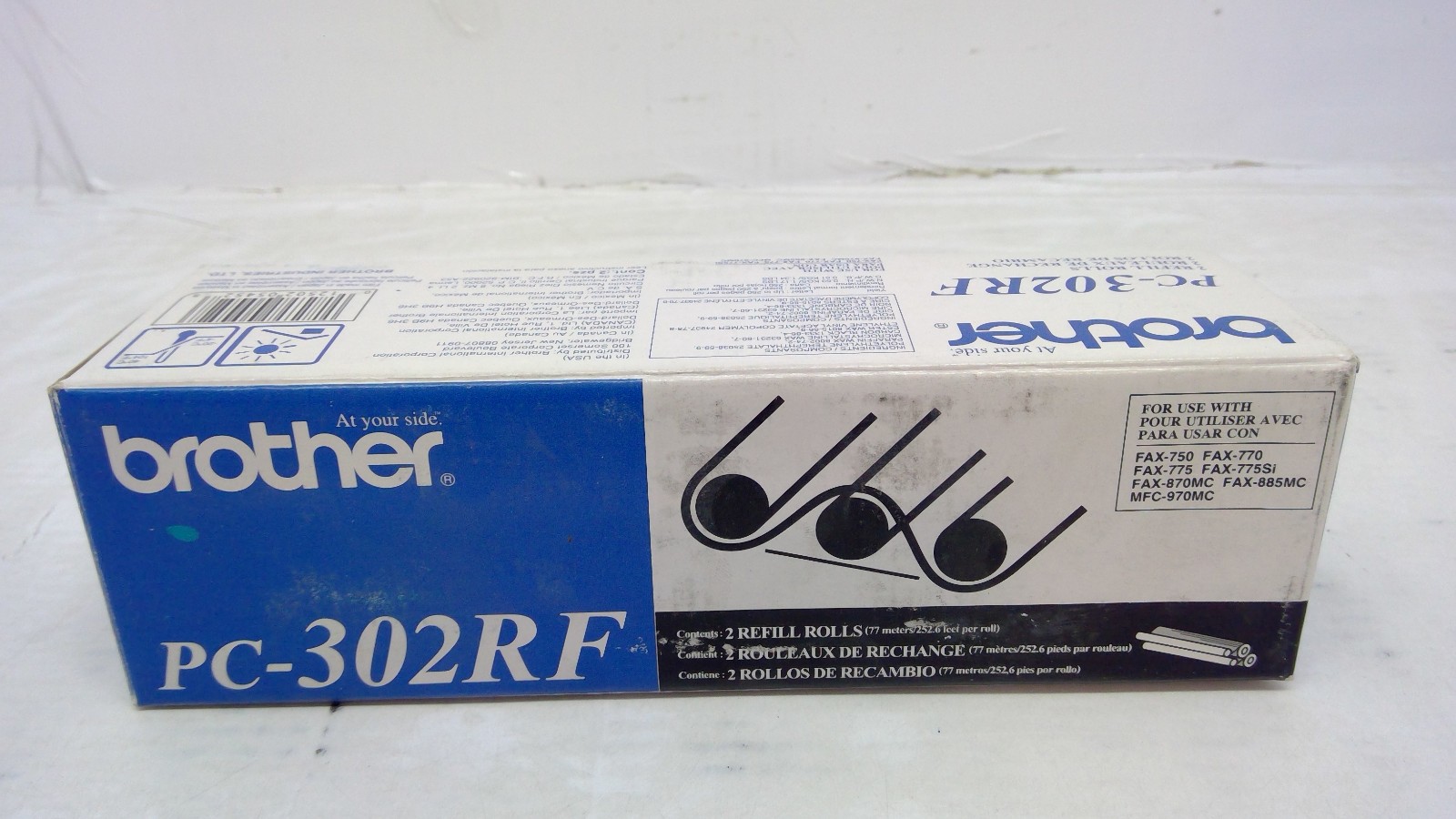 Genuine Brother FAX-750/885MC Black Ribbon 2per Box PC-302RF PC302RF
