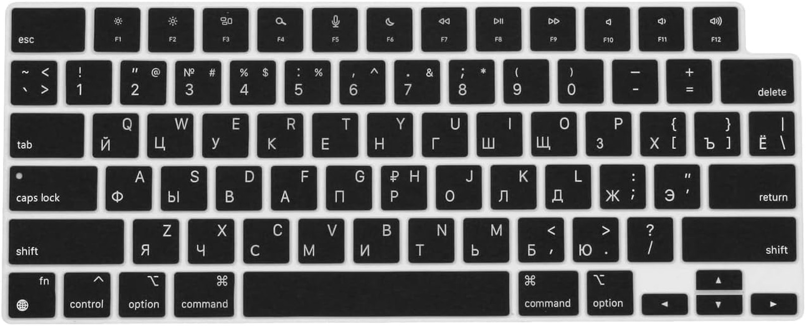 Russian Keyboard Cover Skin for 2025-2022 Macbook Air 13.6 15 Inch M4 M3 M2 Chip
